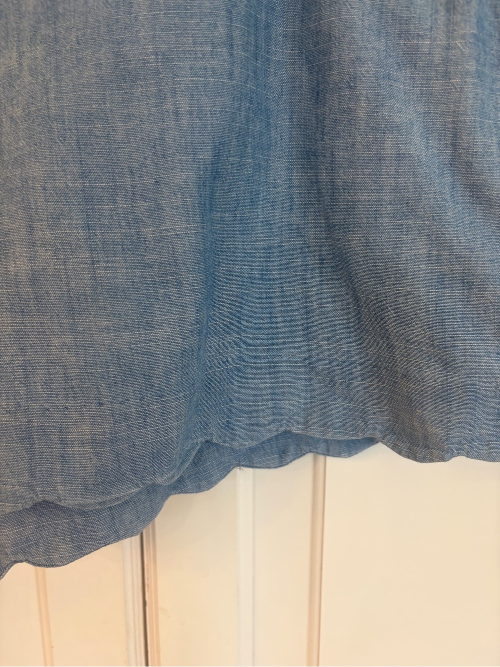 J. Crew Chambray Scallop-Hem Shorts in Light Blue size 10, 3” inseam - Picture 2 of 7
